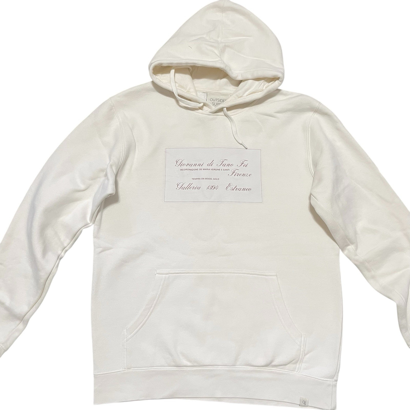Outsider Supply Coronation Organic Heavyweight Hoodie Art Ivory Size M $180 — image 2 of 8